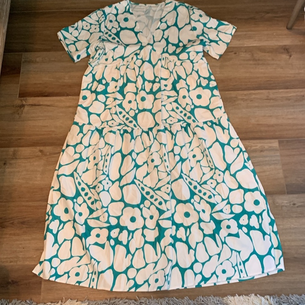 Women’s Summer tier causal boho floral dress size XXL - Picture 6 of 13